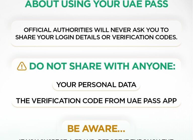 Digital Dubai And The Telecommunications And Digital Government Regulatory Authority Warn Of Phishing Campaigns Targeting UAE PASS Users