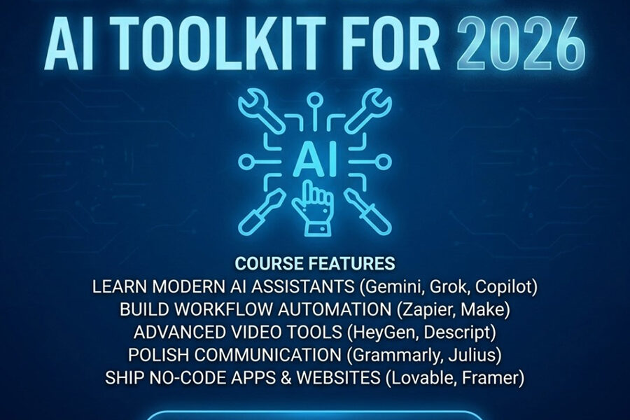 TheBlueWhale.ai Has Launched A New Online Course, ‘The Ultimate AI Toolkit For 2026.’