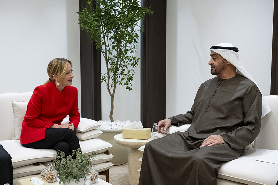 UAE President And Italian Prime Minister Discuss Regional Developments And Bilateral Cooperation