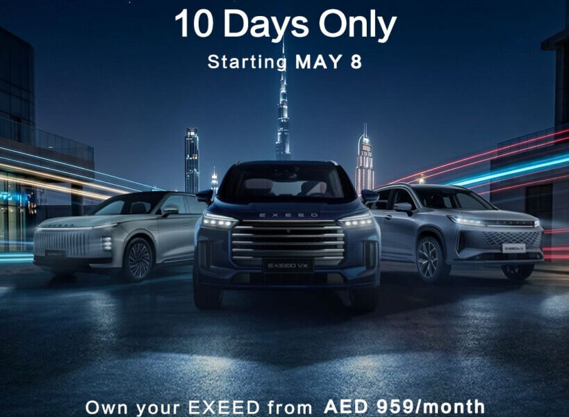 EXEED UAE Announces Limited-Time Flash Sale Across Its Premium Model Line-Up