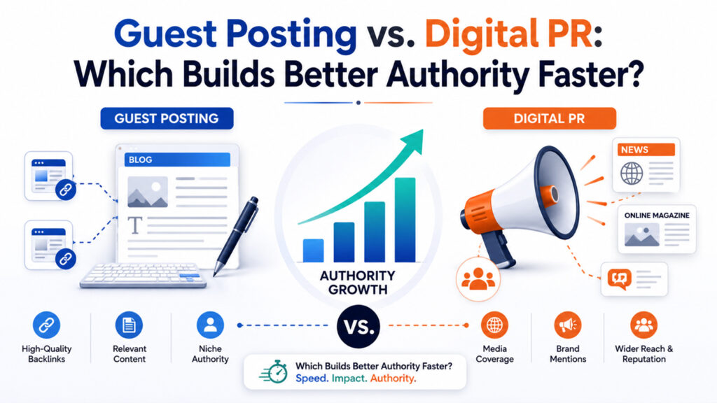 Guest Posting vs. Digital PR: Which One Actually Builds Authority Faster?