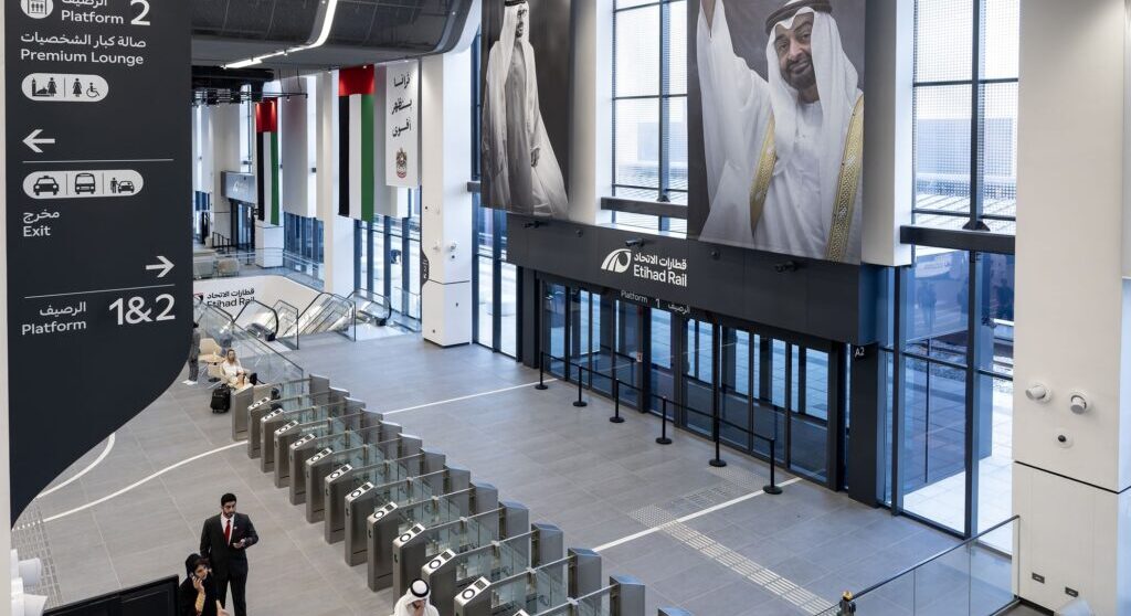 First Etihad Rail Passenger Service Arrives From Fujairah In Abu Dhabi