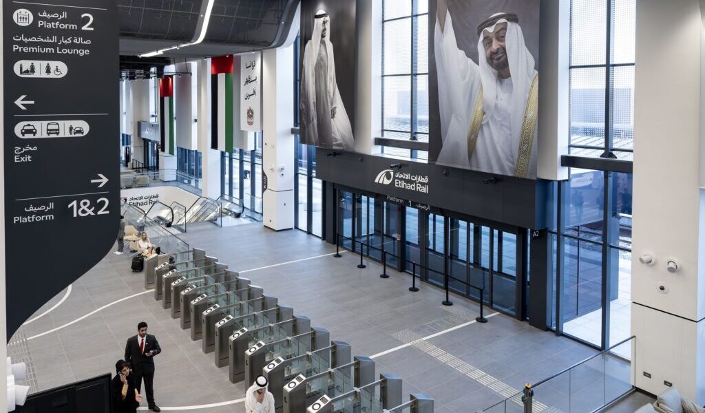 First Etihad Rail Passenger Service Arrives From Fujairah In Abu Dhabi