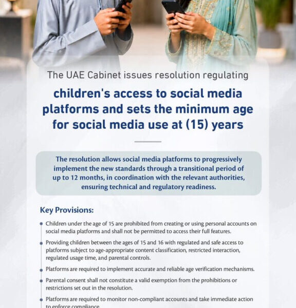 UAE Cabinet Issues Resolution Regulating Children’s Access To Social Media Platforms