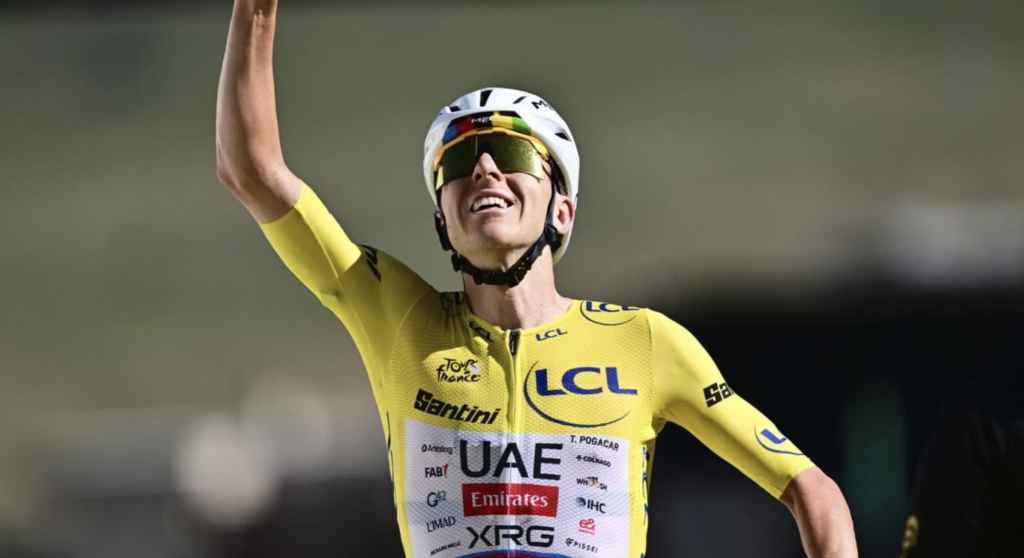 UAE Team Emirates-XRG’s Tadej Pogačar Vanquishes Alpe d’Huez In Record Speed At Tour De France